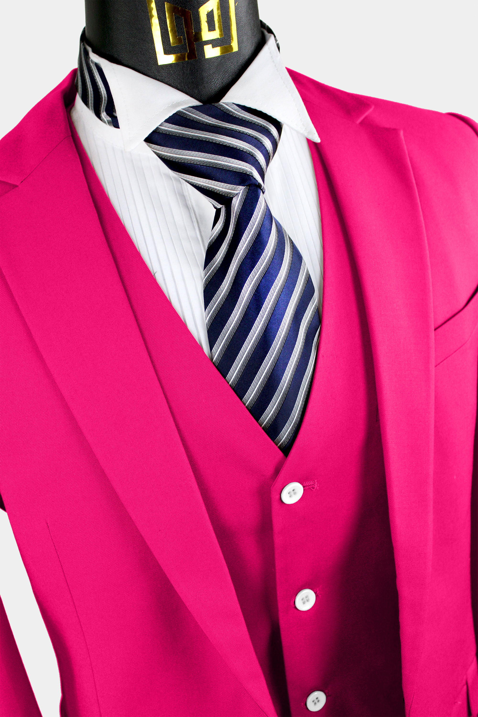 Hot pink suit best sale dress