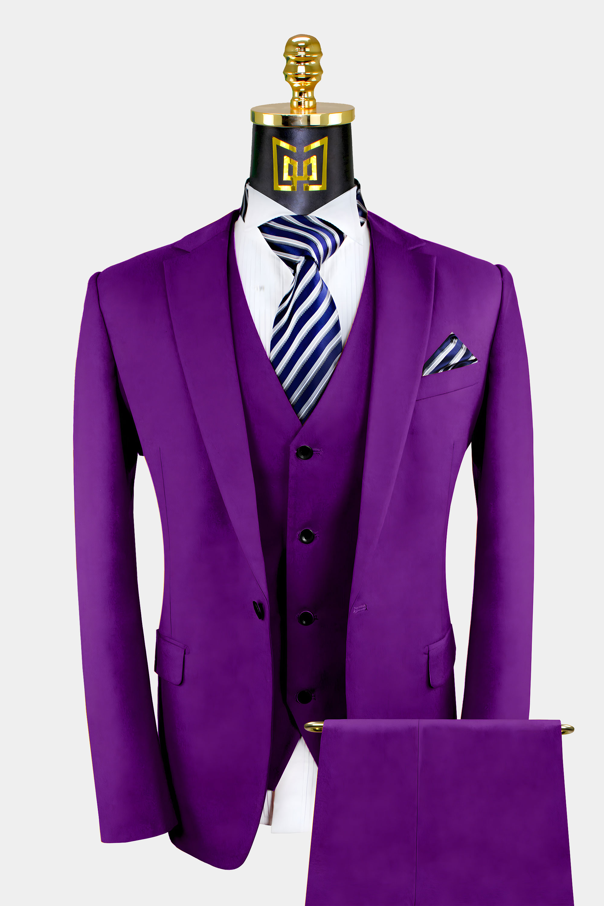 Classic 3 Piece Purple Suit