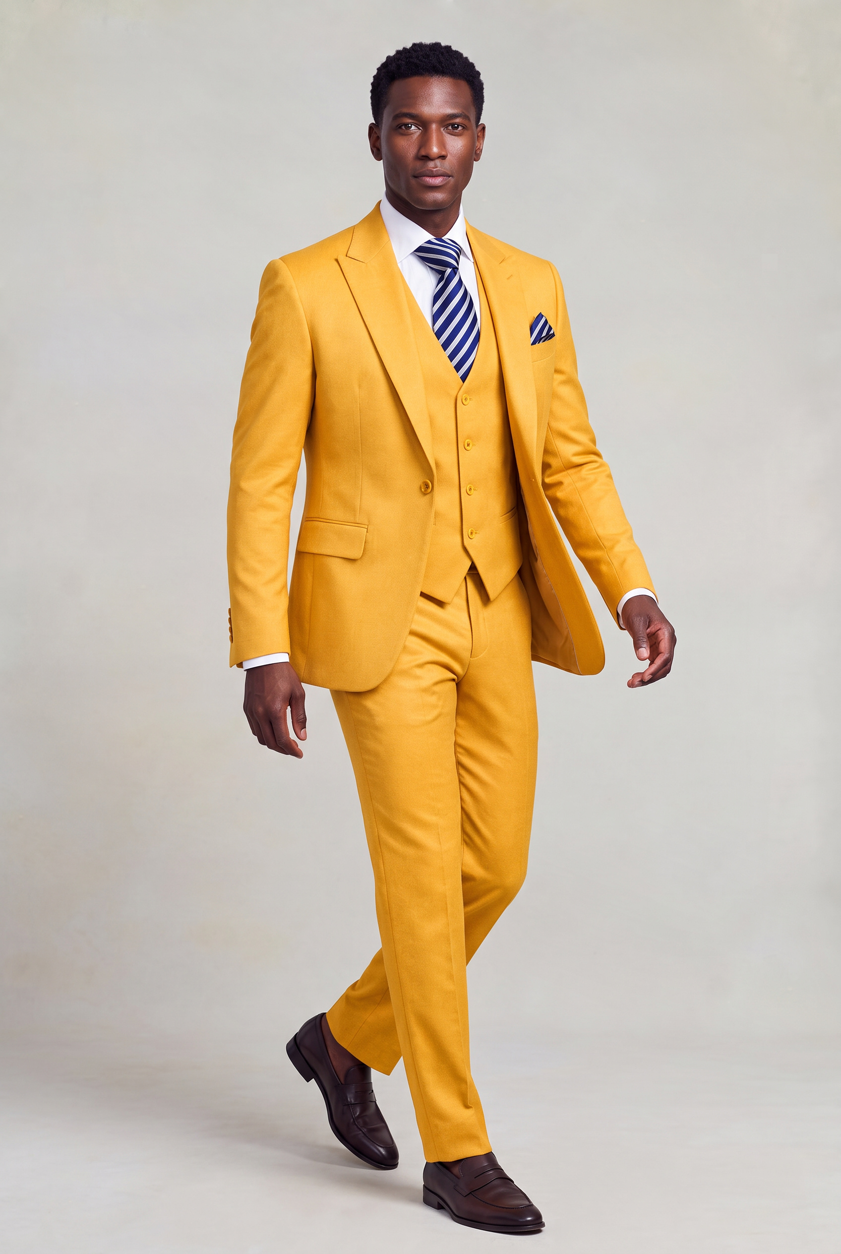 All Gold Suit Full Body Walking from Gentlemansguru.com