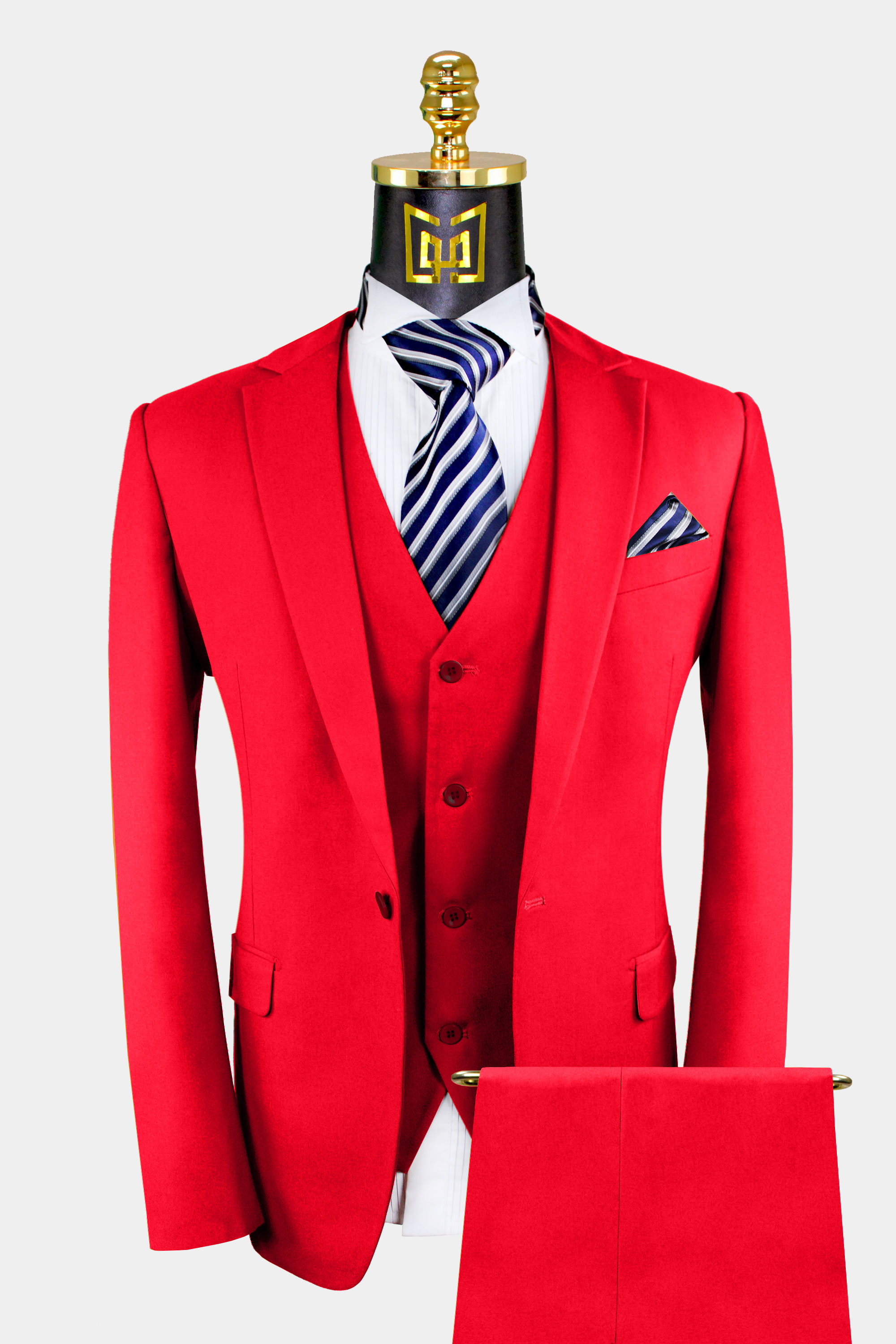Classic All Red Suit - 3 Piece