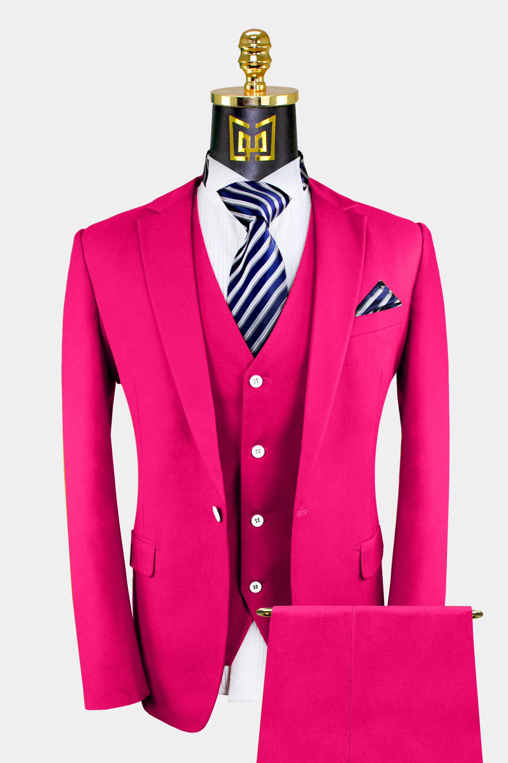 Classic Hot Pink Suit- 3 Piece 38R