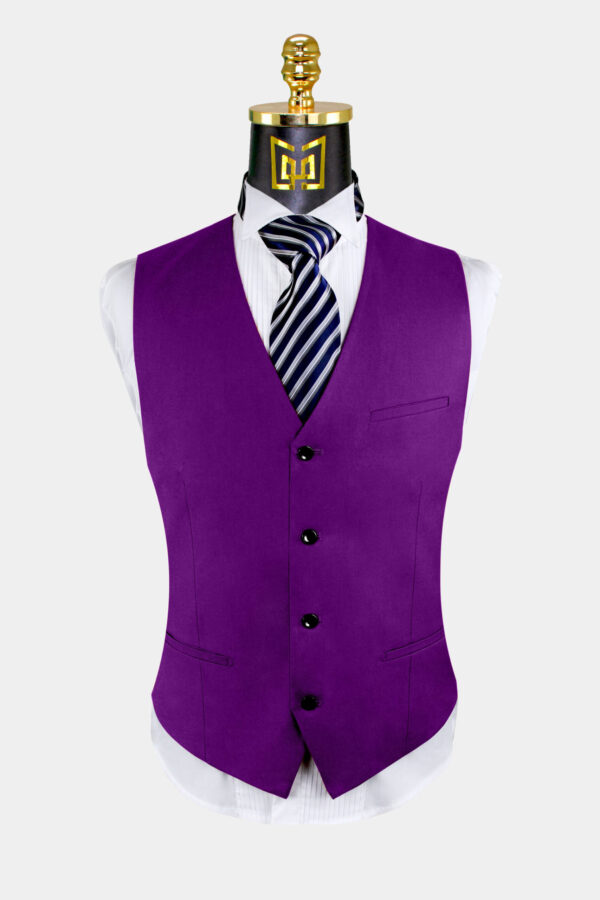 Alternative view of Classic 3 Piece Purple Suit