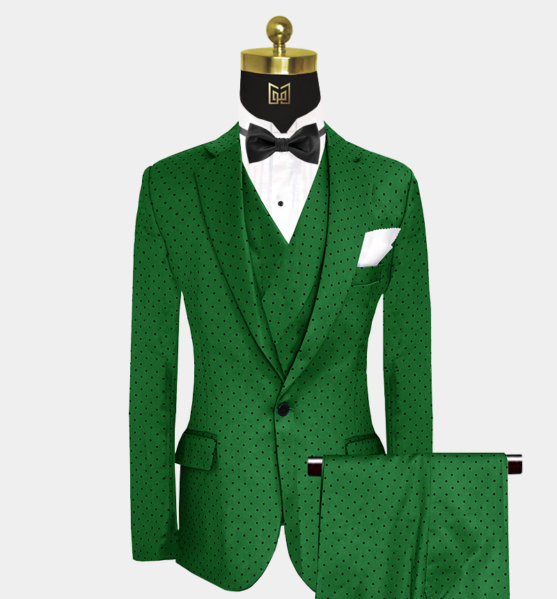 Green-Polka-Dot-Suit-Wedding-Prom-Outfit-from Gentlemansguru.com