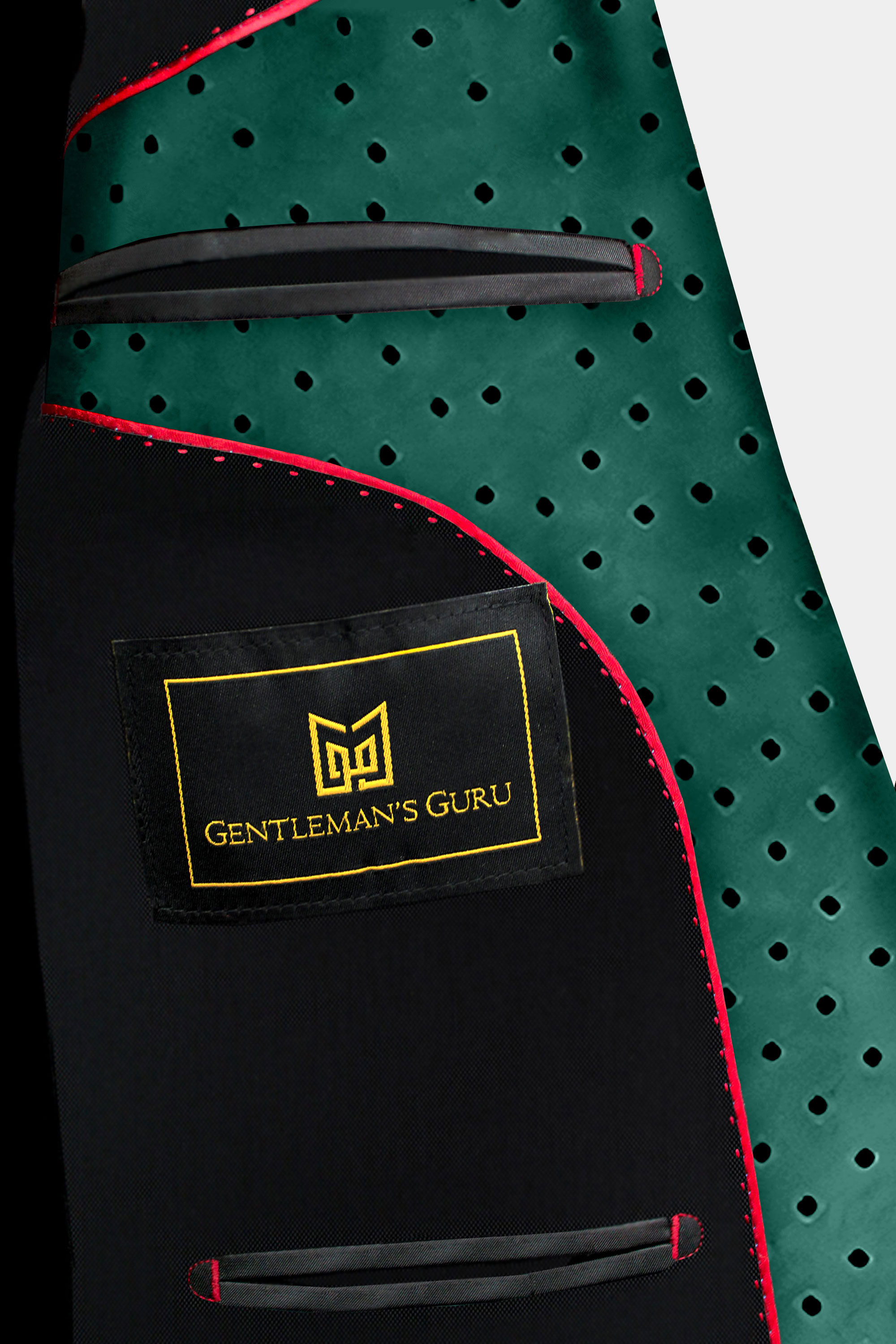 Inside-Emerlad-Green-Polka-Dot-Suit-Jacket-from-Gentlemansguru.com