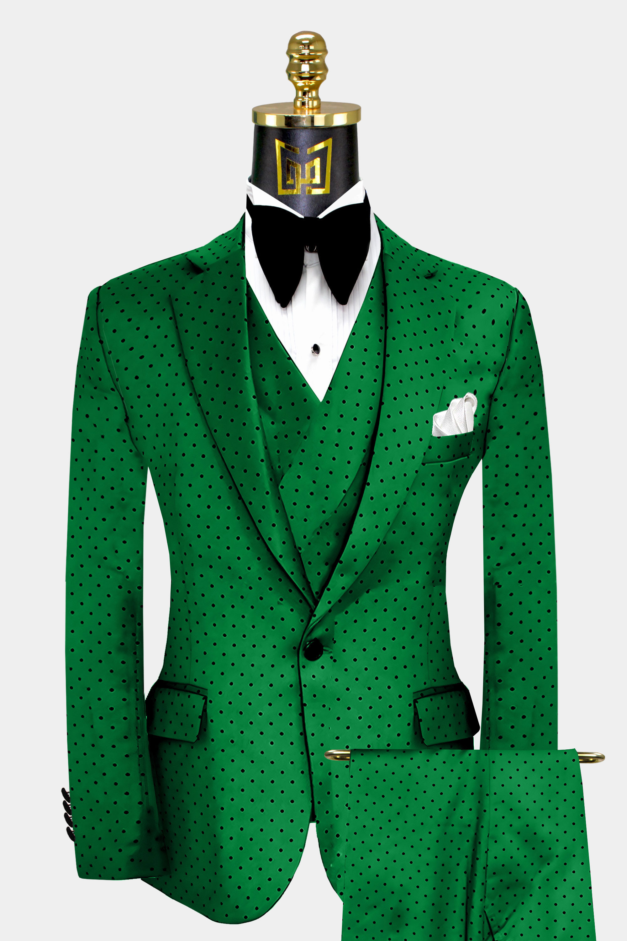 Mens-Green-Polka-Dot-Suit-Wedding-Groom-Tuxedo-from-Gentlemansguru.com