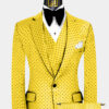 Mens-Yellow-Polka-Dot-Suit-Groom-Wedding-Prom-Tuxedo-from-Gentlemansguru.com