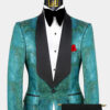 Blue-Green-Black-Tuxedo-Groom-Wedding-Suit-For-Men-from-Gentlemansguru.com