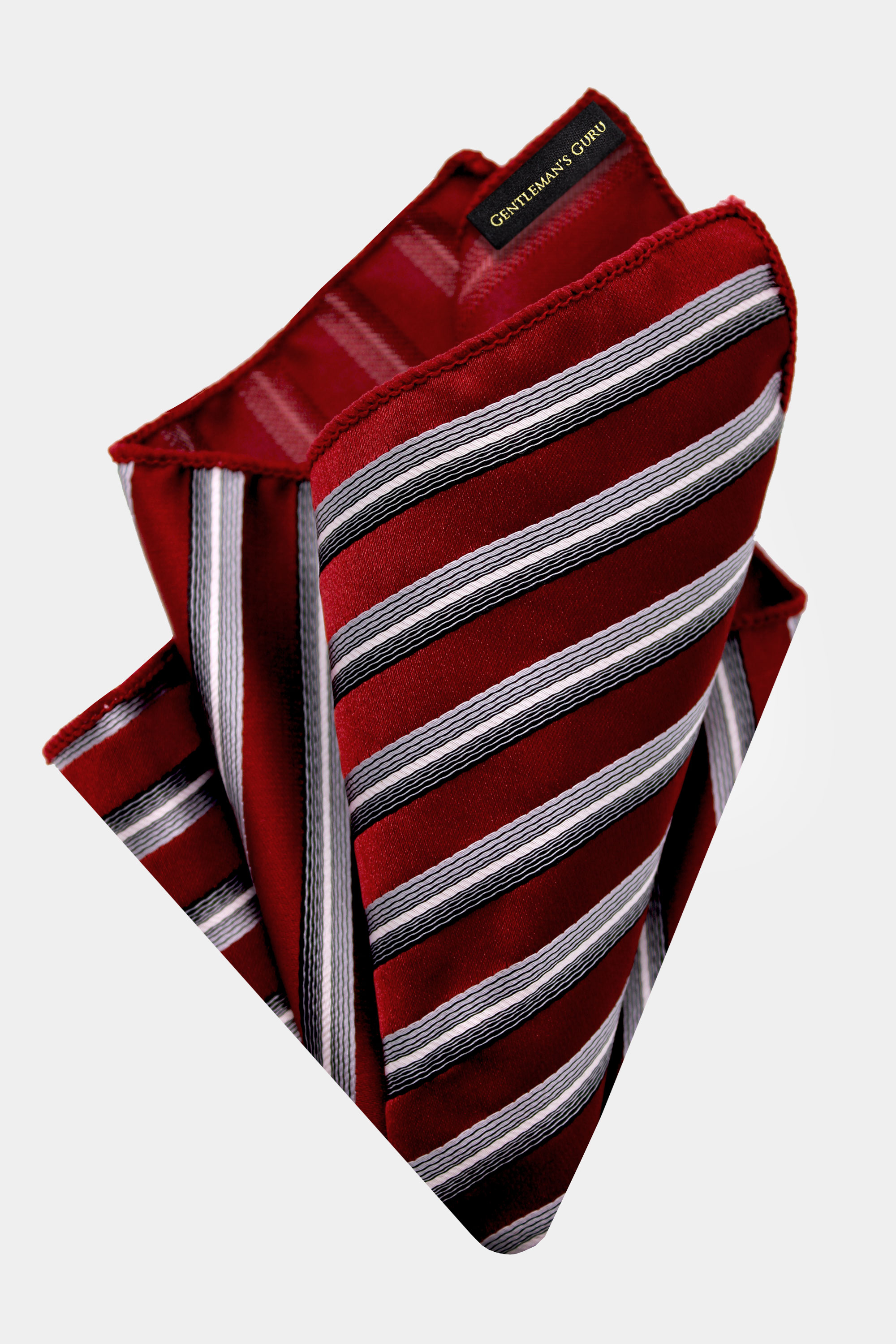 Burgundy-Striped-Pocket-Square-Handkerchief-from-Gentlemansguru.com