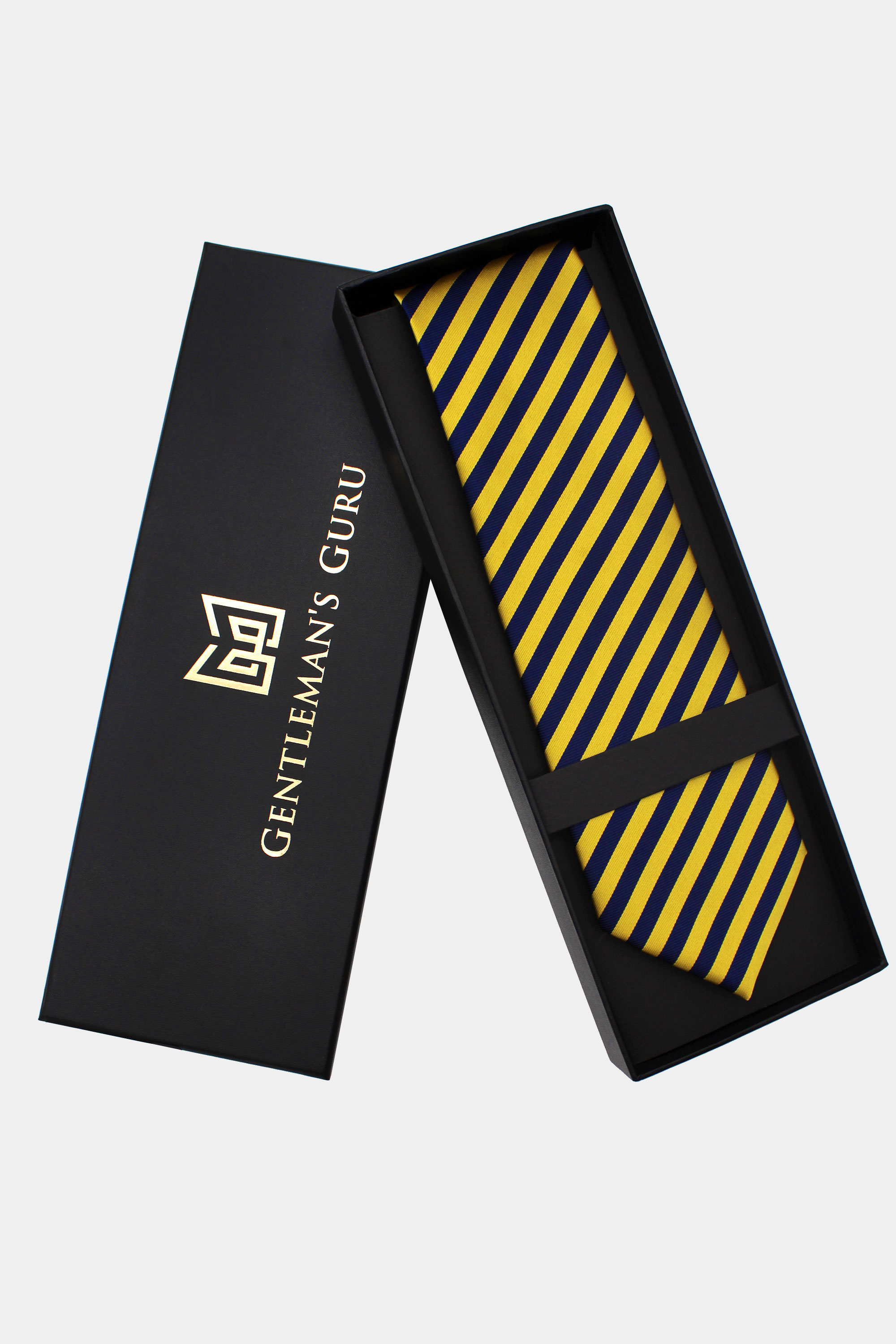 Gold-and-Navy-Blue-Necktie-Tie-Wedding-from-Gentlemansguru.com