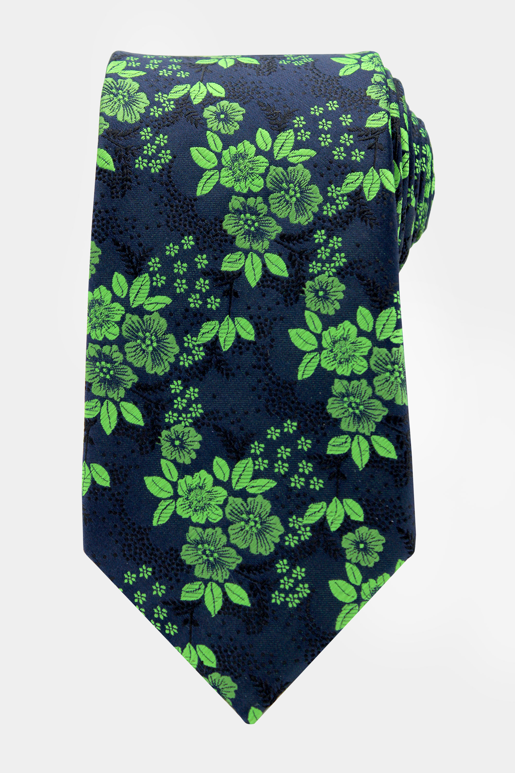 Green-and-Black-Floral-Tie-from-Gentlemansguru.com