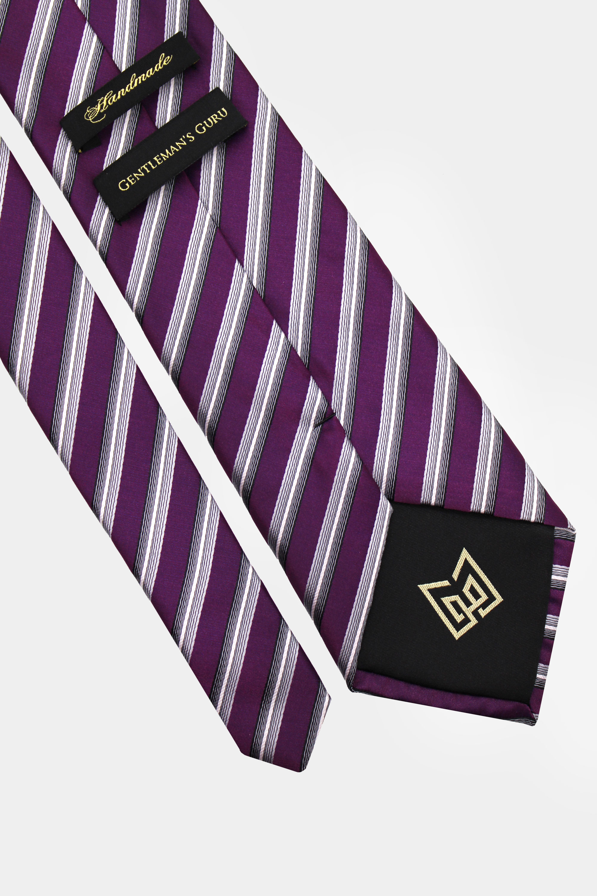 Grey-and-Purple-Striped-Tie-from-Gentlemansguru.com