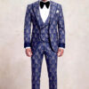 3-Piece-Luxury-Red-Carpet-NAvy-Grey-Tuxedo-Suit-For-Men-from-Gentlemansguru.com