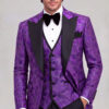 Dark Purple Tuxedo Portrait with Black Trousers from Gentlemansguru.com