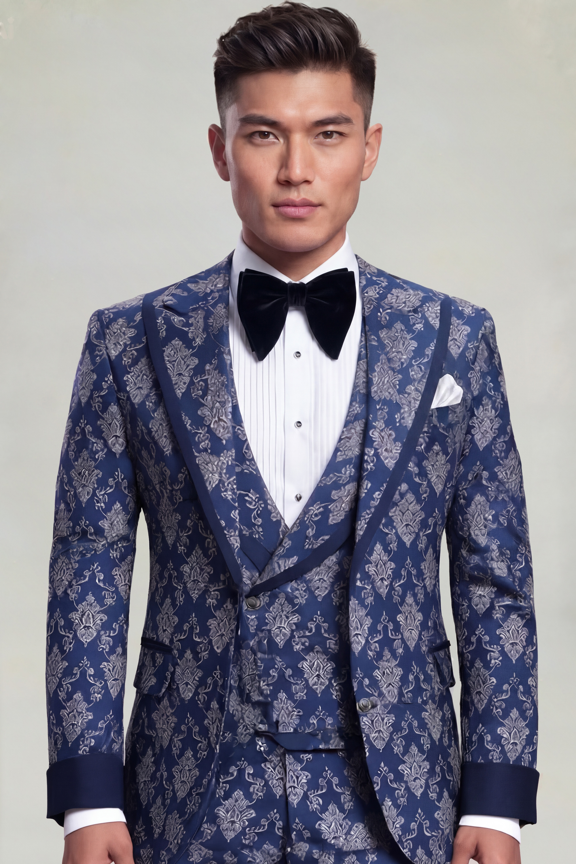 NAvy-Blue-Grey-Tuxedo-Groom-Wedding-Suit-from-Gentlemansguru.com