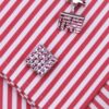Pink Crystal Cufflinks Shirt Detail from Gentlemansguru.com