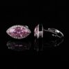 Pink Crystal Diamond Cufflinks Hardware from Gentlemansguru.com