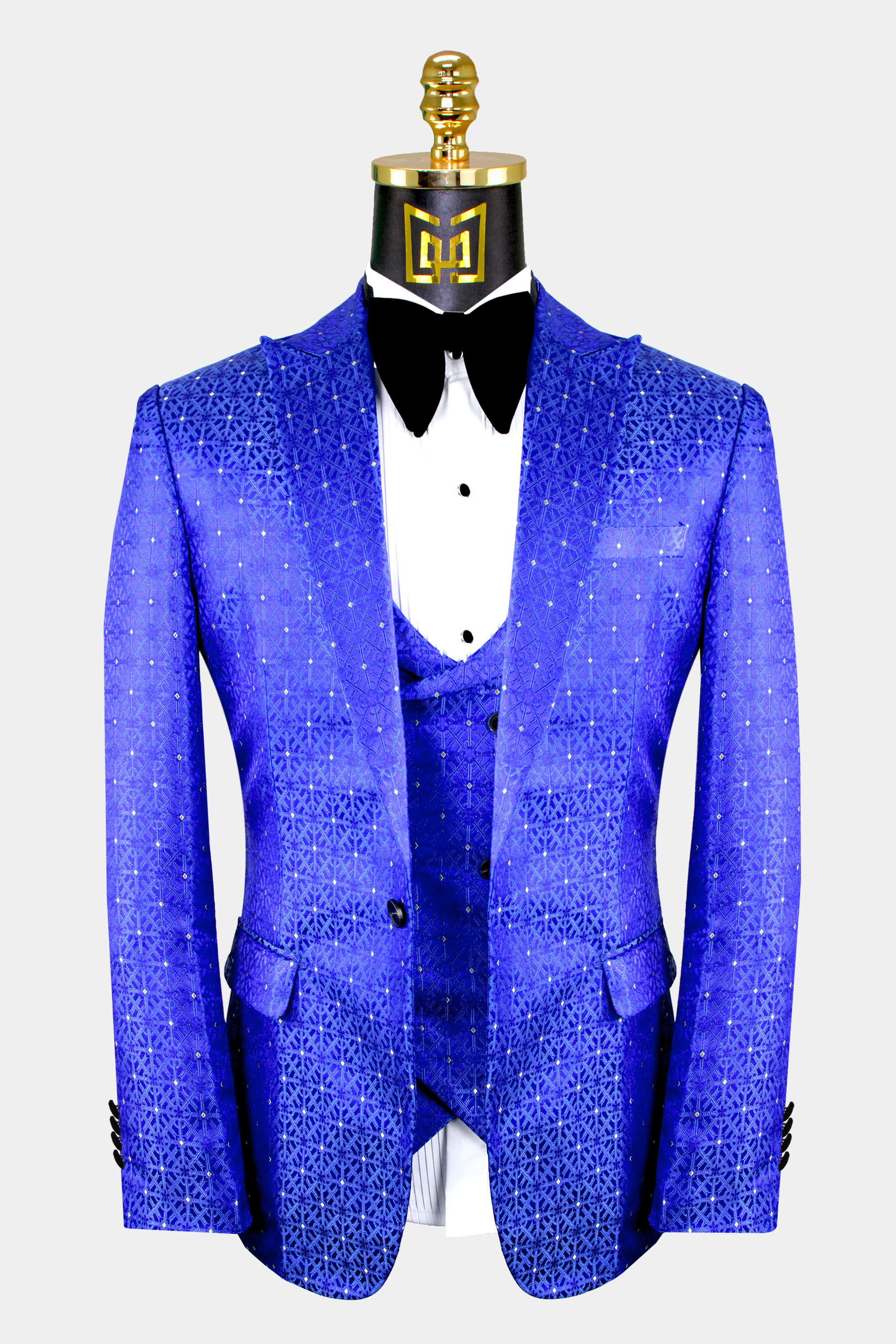 Bright Blue Suit - 3 Piece (FREE Shipping)