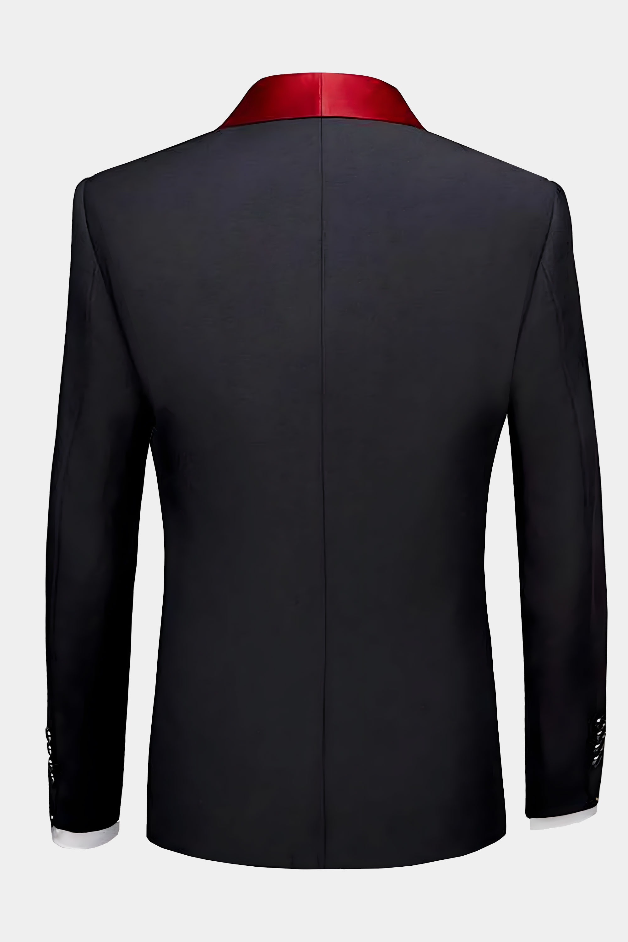 Black suit jacket on sale with red trim