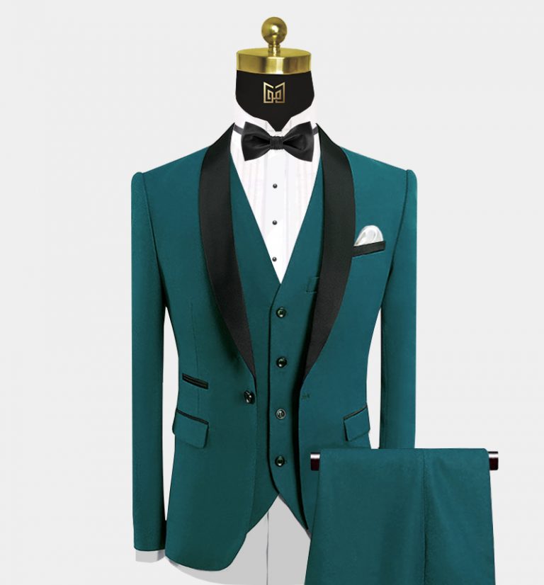 Teal Tuxedo Suit 3 Piece (FREE Shipping) Gentleman's Guru