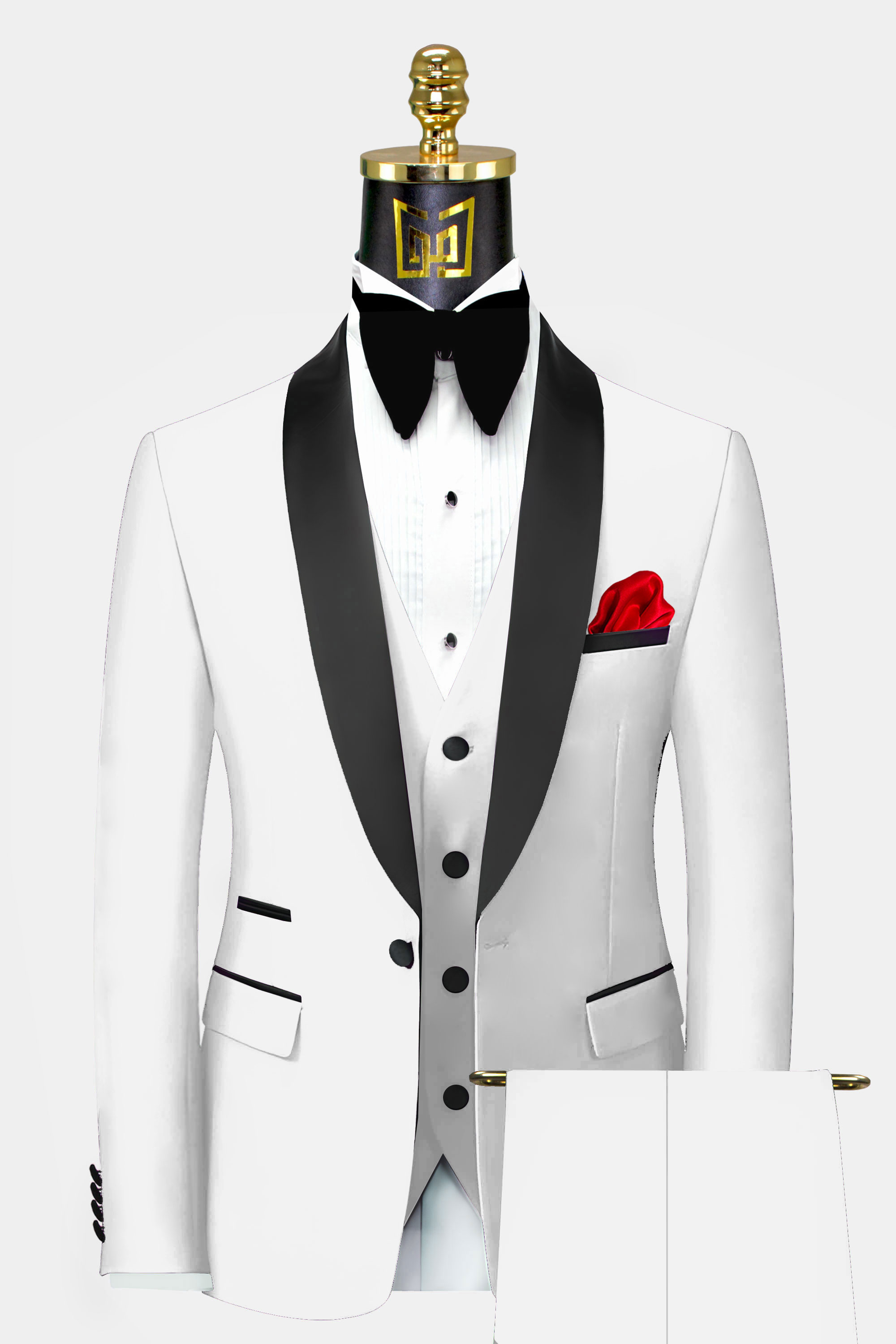 Modern White Tuxedo - 3 Piece