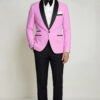Mens-Baby-Pink-anbd-Black-Groom-Wedding-Tuxedo-Red-carpet-Suit-from-Gentlemansguru.com