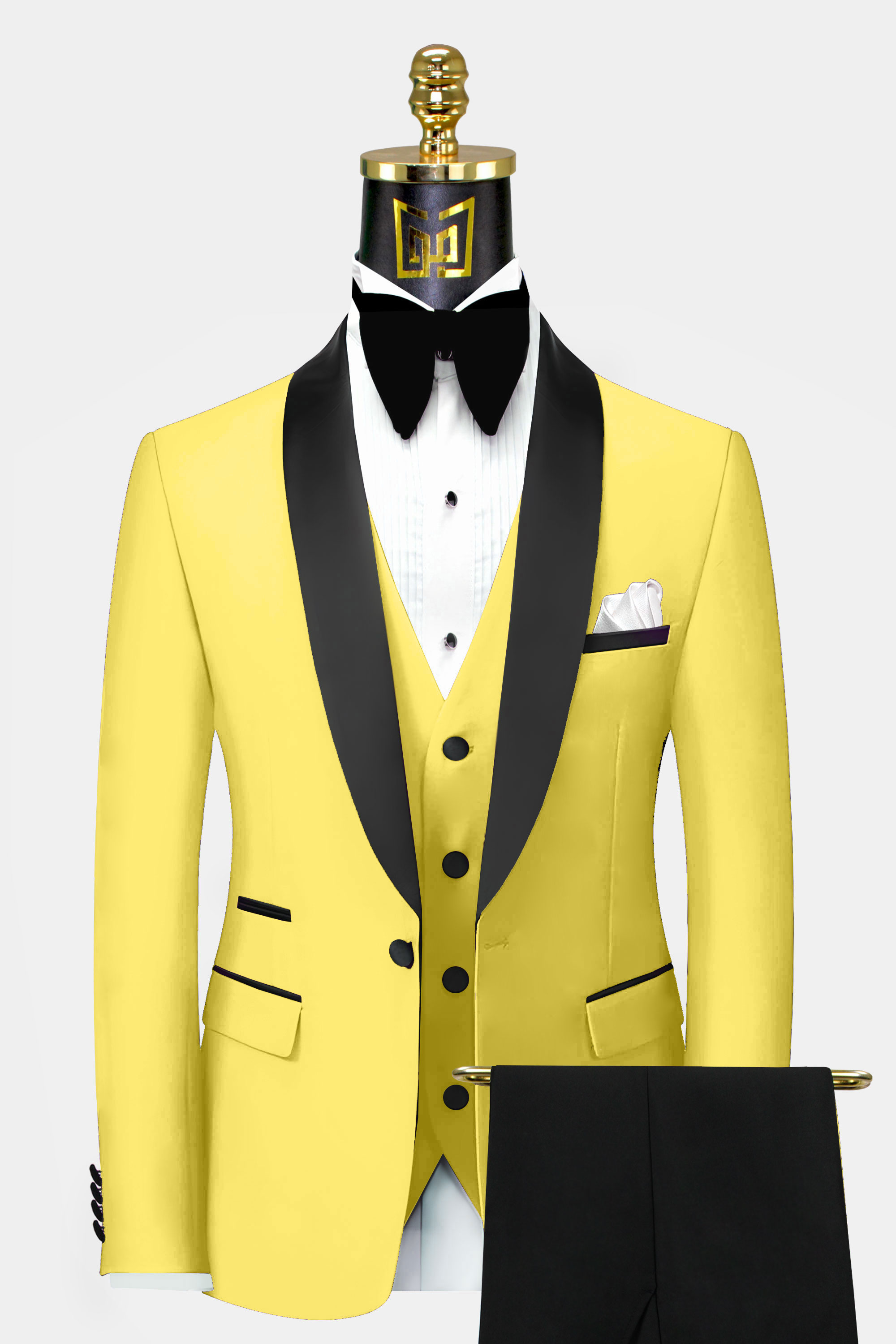 Mens-Black-and-Yellow-Tuxedo-Groom-Wedding-Prom-Suit-from-Gentlemansguru.com