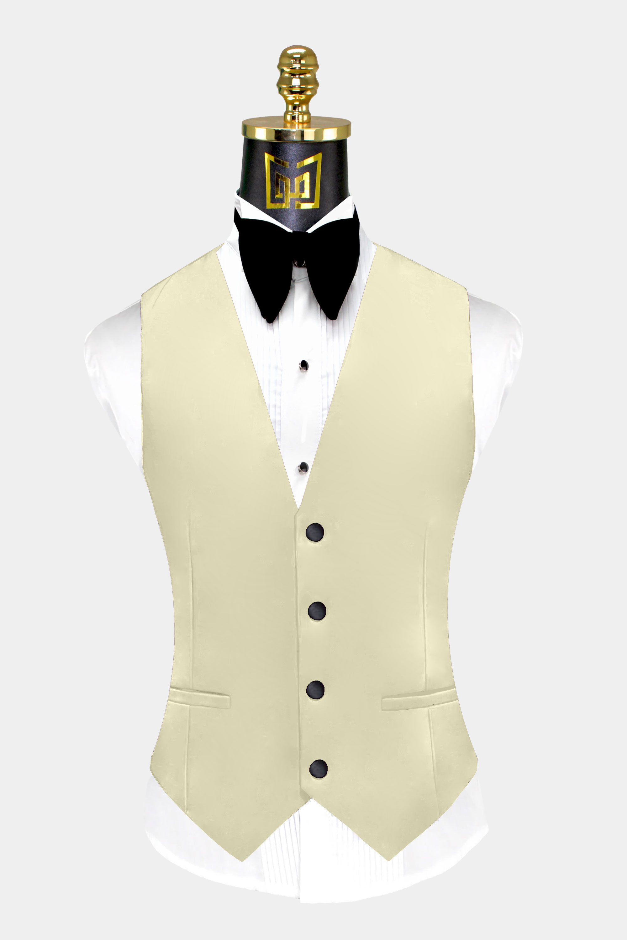 Mens-Champagne-Tuxedo-Vest-Groom-Wedding-Suit-Waistcoat-from-Gentlemansguru.com