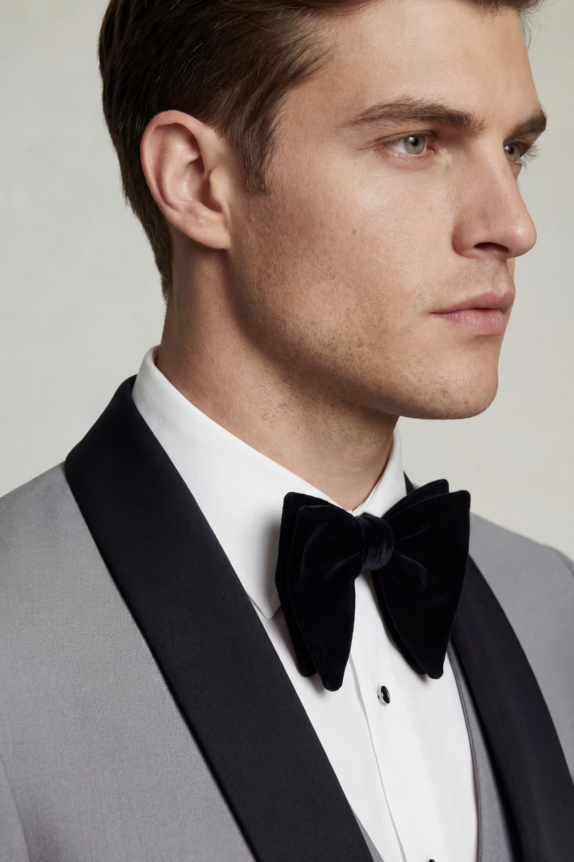 Modern Medium Grey Tuxedo - 3 Piece - Image 4