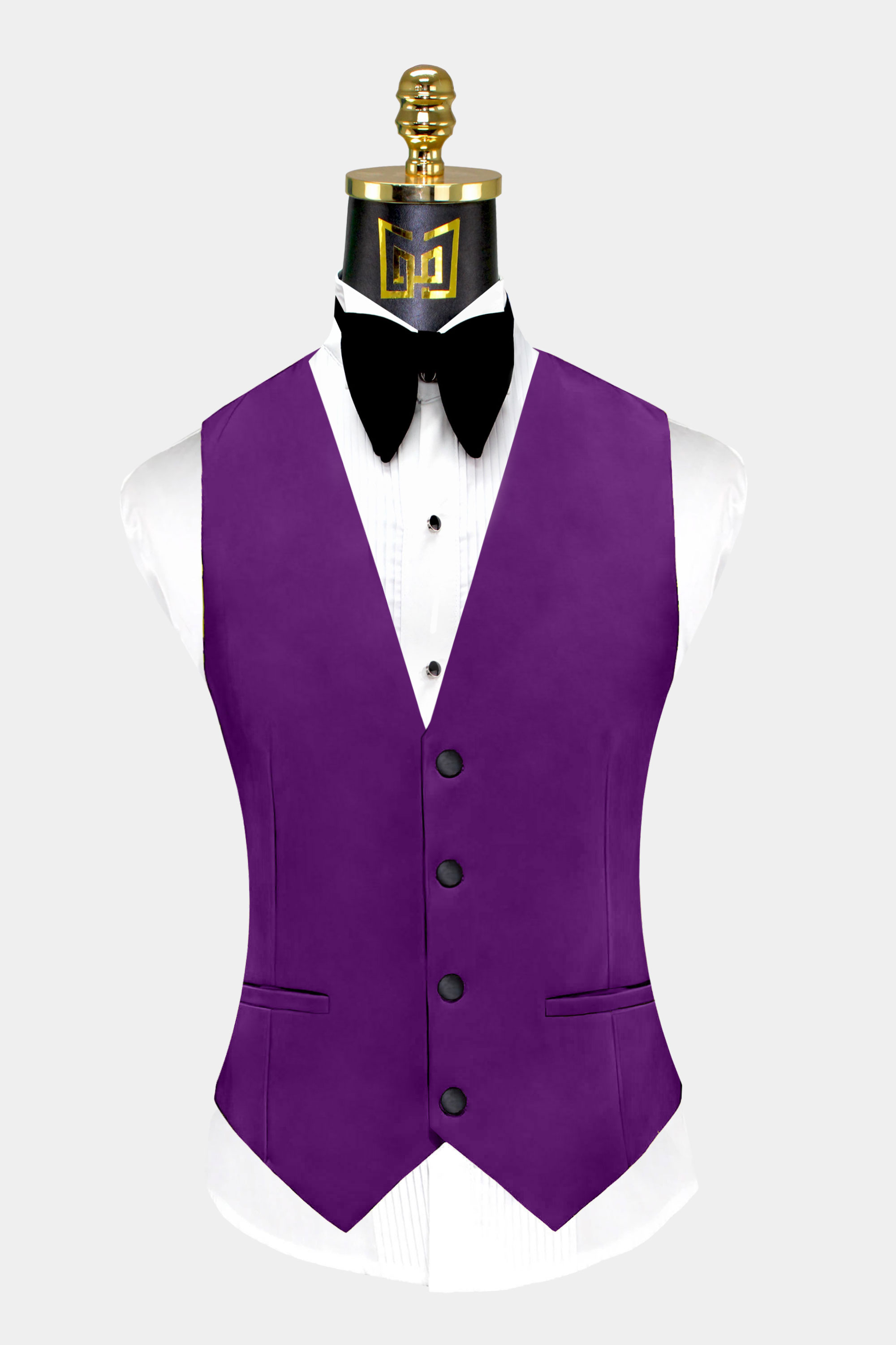 Mens-Purple-Tuxedo-Vest-Groom-Wedding-Suit-Waistcoat-from-Gentlemansguru.com