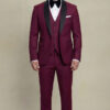 Mens-Single-Breasted-Maroon-Groom-Wedding-Suit-Tuxedo-from-Gentlemansguru.com