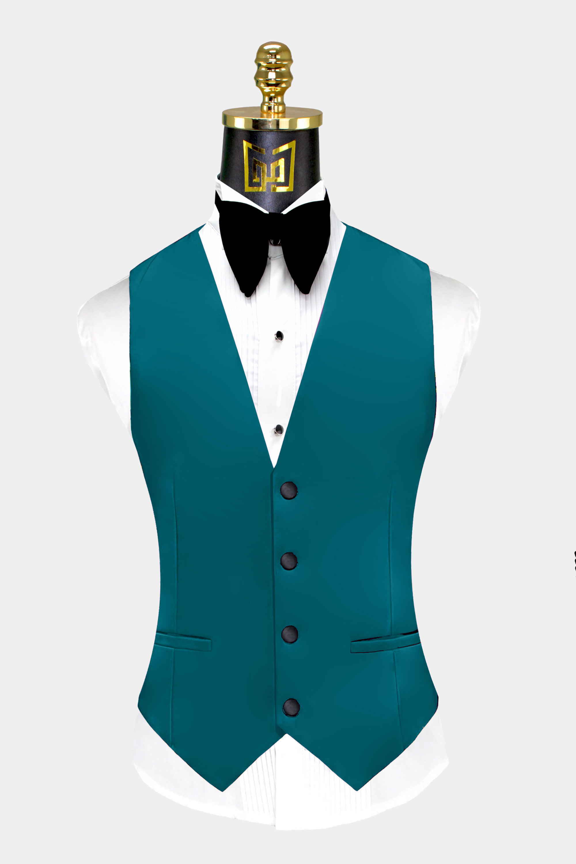 Mens-Teal-Blue-Tuxedo-Vest-Groom-Wedding-Suit-Waistcoat-from-Gentlemansguru.com