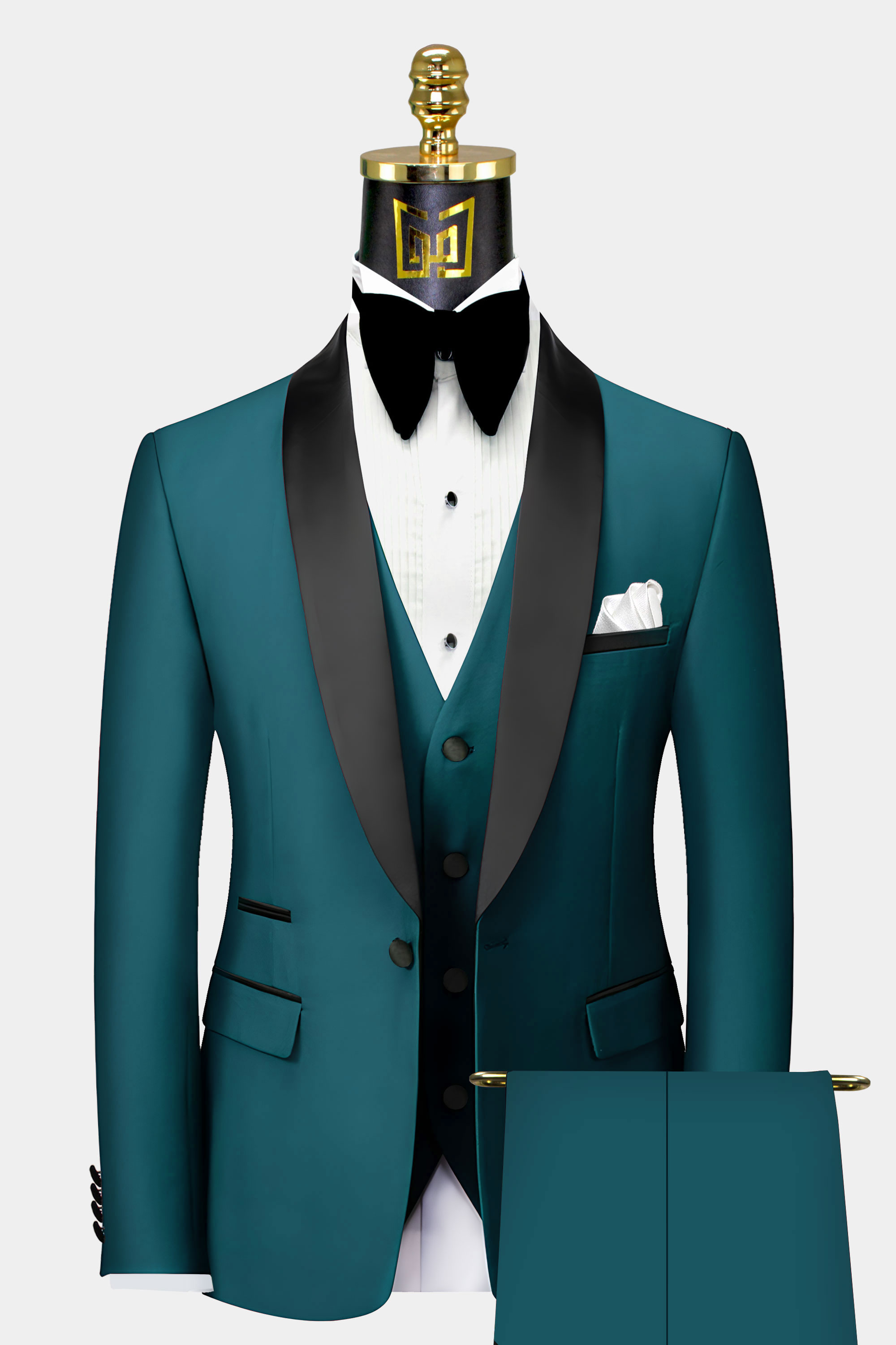 Modern Teal Tuxedo - 3 Piece