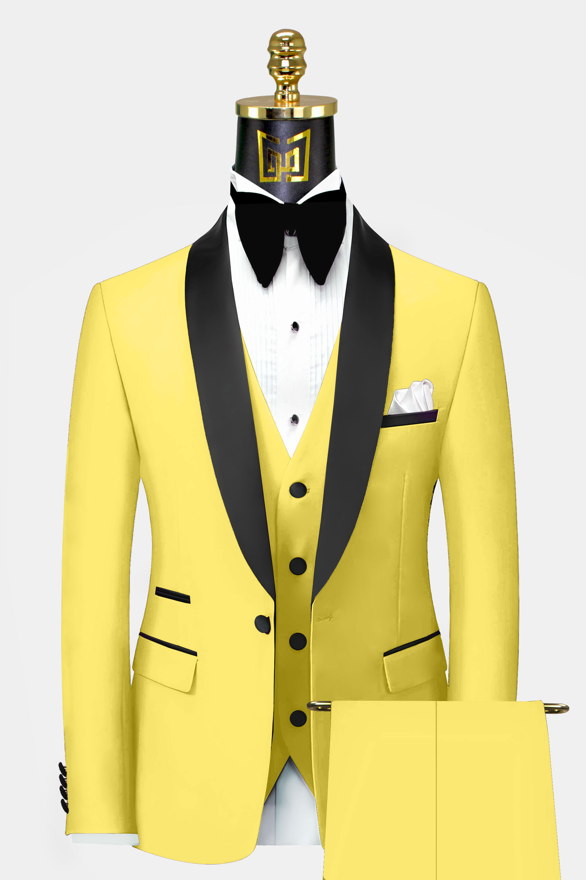 Yellow and Black Tuxedo Suit | Gentleman's Guru