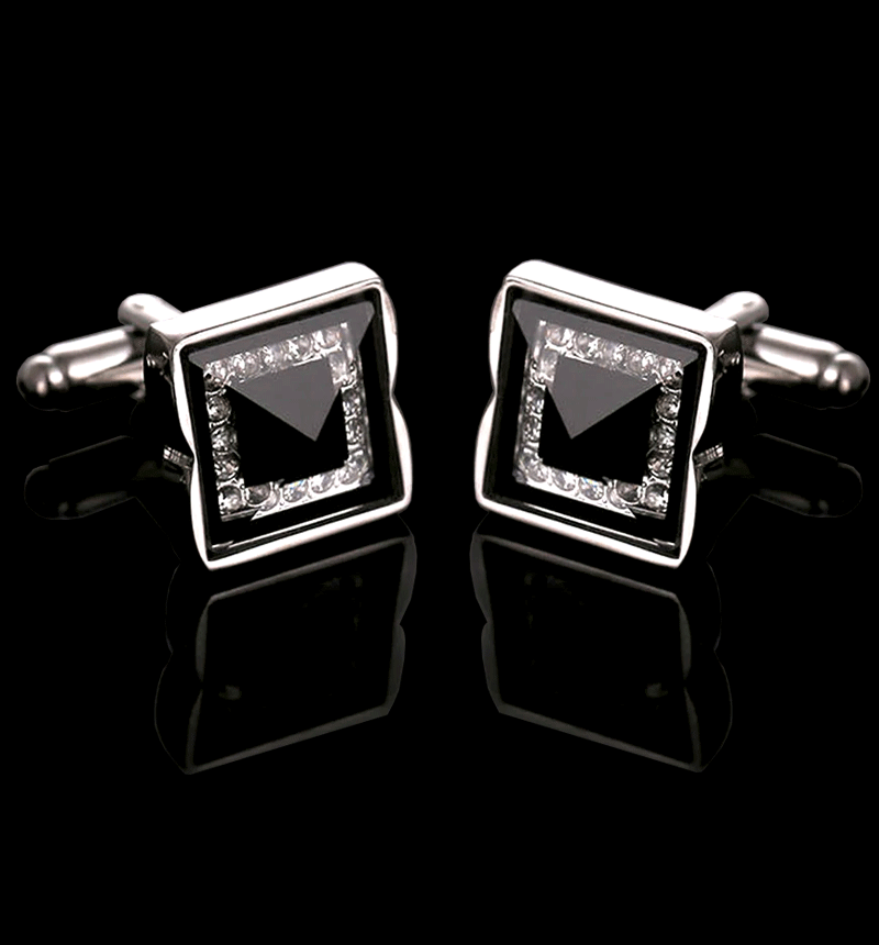 Silver cufflinks