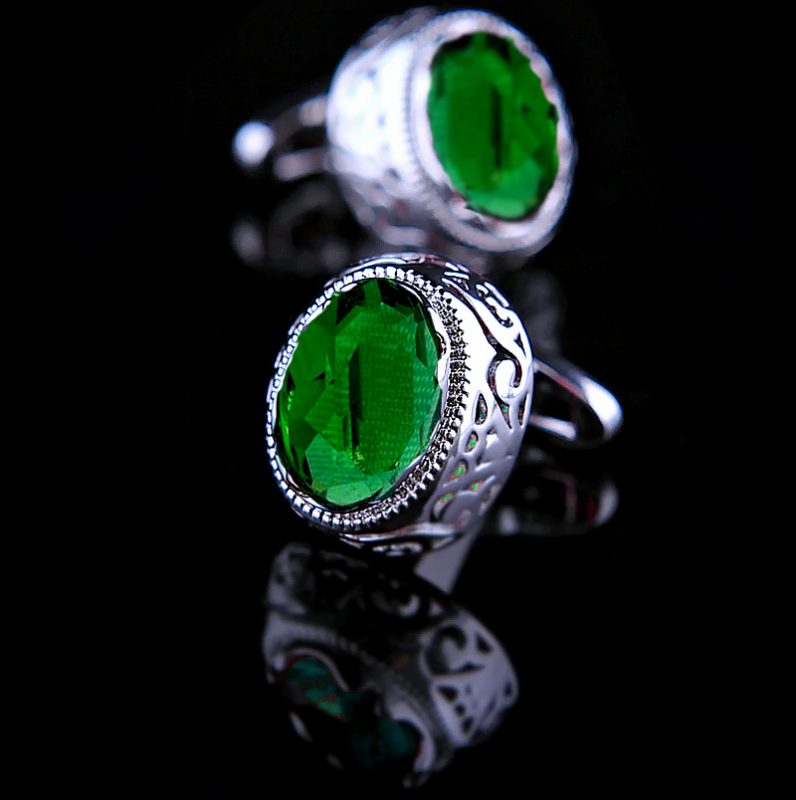 Emerald Cufflinks (FREE Shipping) Gentleman's Guru