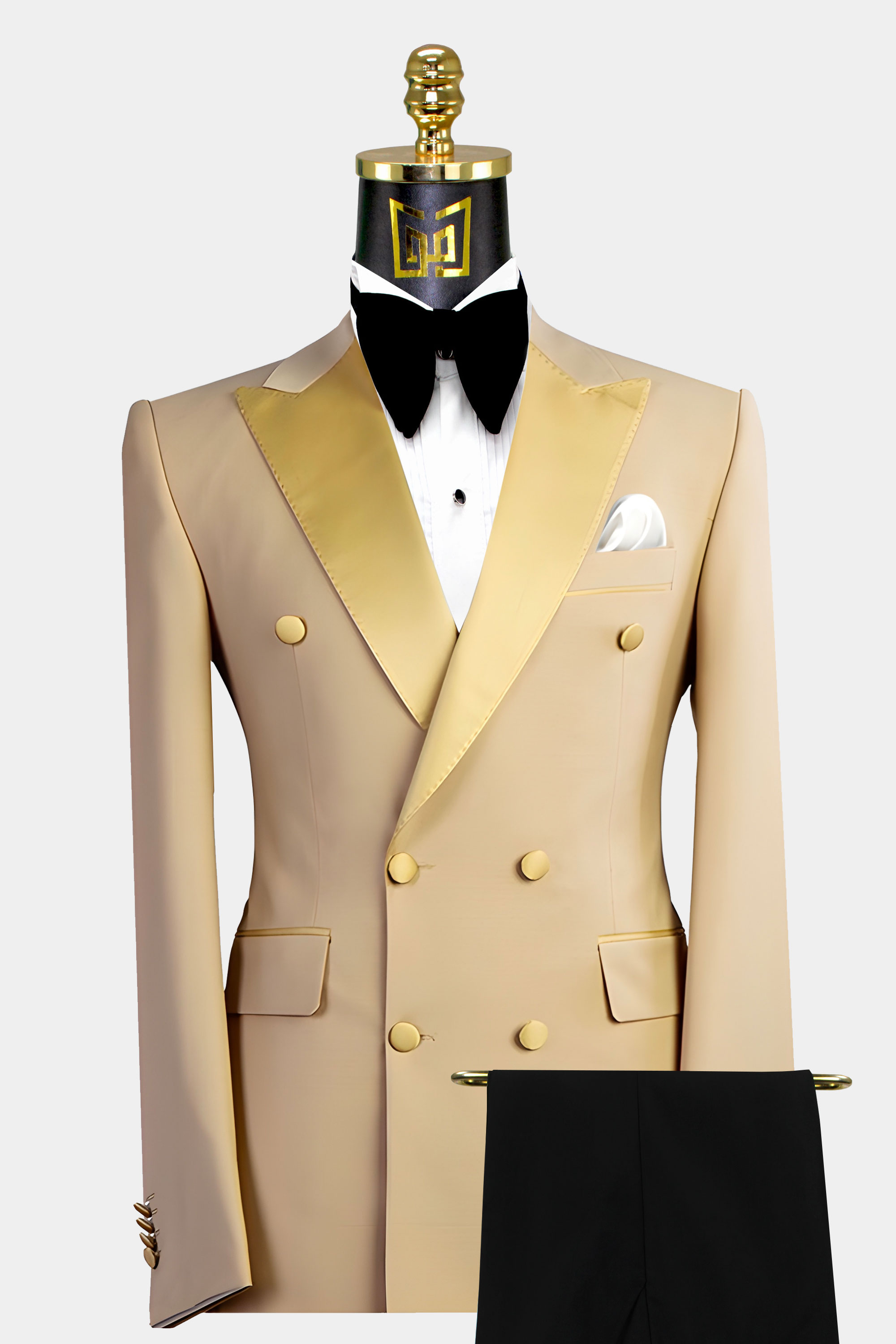Champagne suit sales wedding