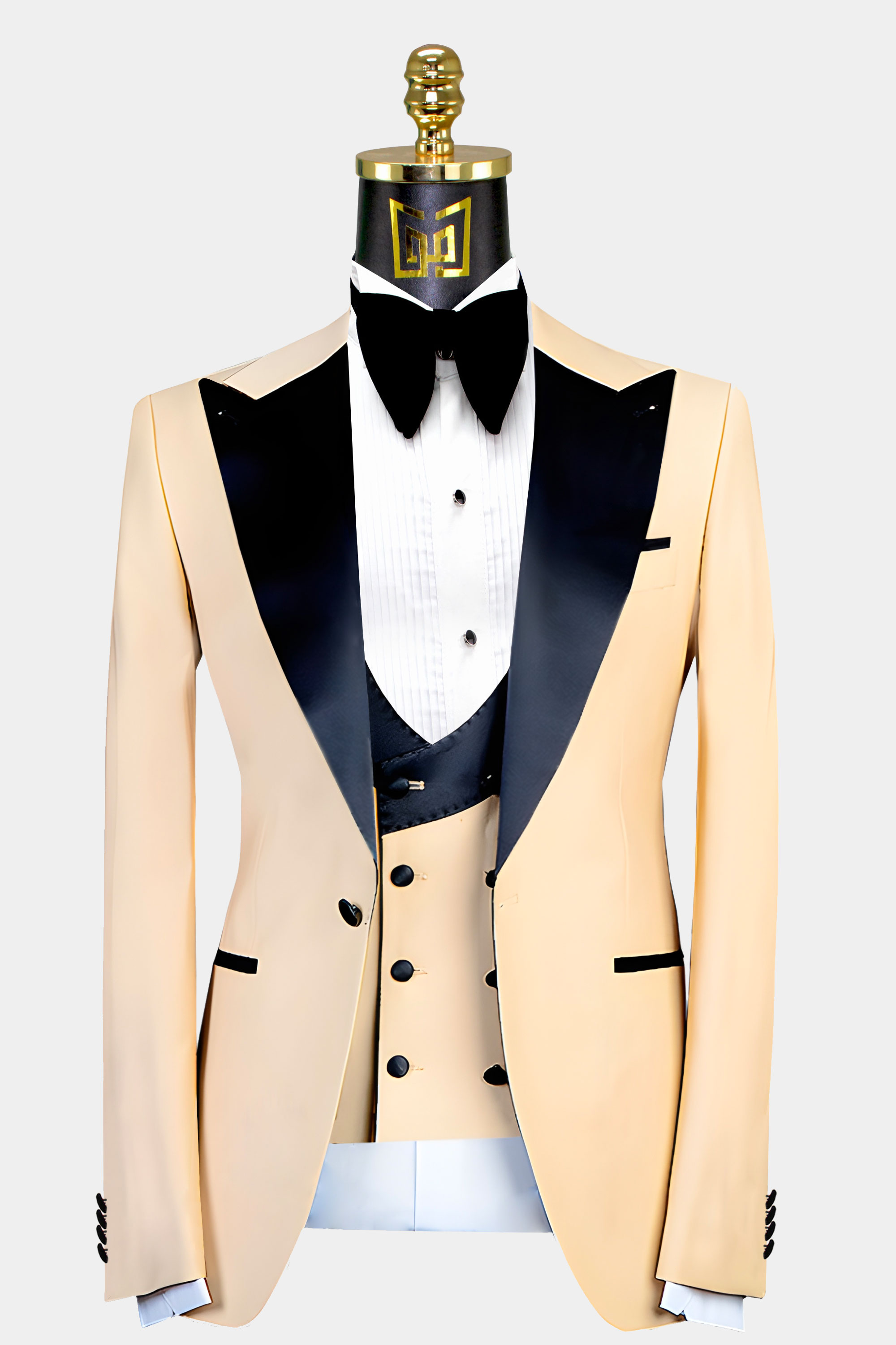 Champagne-Groom-Wedding-Suit-Tuxedo-from-Gentlemansguru.com