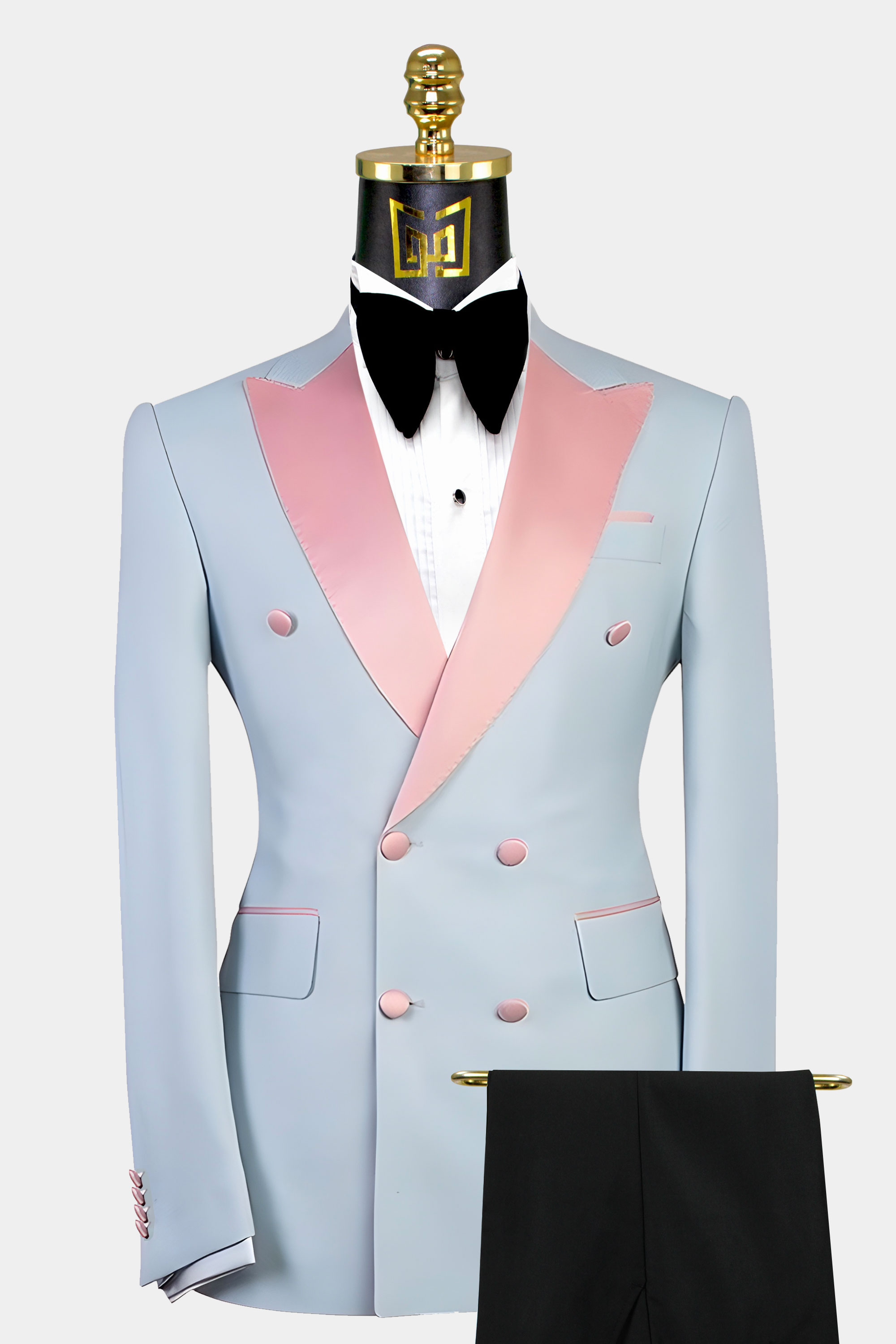 Blue and Pink Tuxedo Suit | Gentleman's Guru