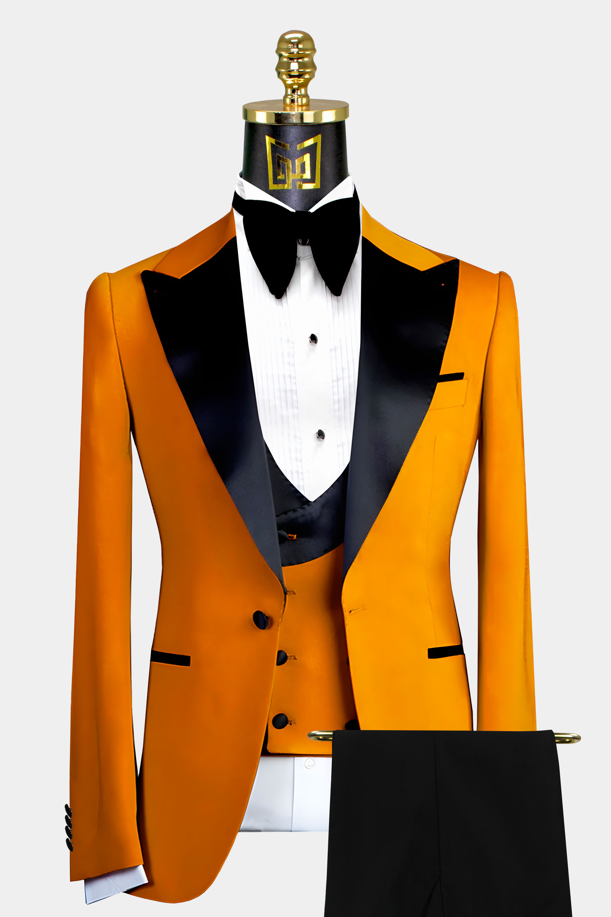 2019 New Orange 2 Pieces Groom Tuxedo Best Men Formal Business Wedding Prom Suit 