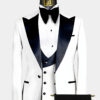 Modern White Peak Lapel Tuxedo - 3 piece