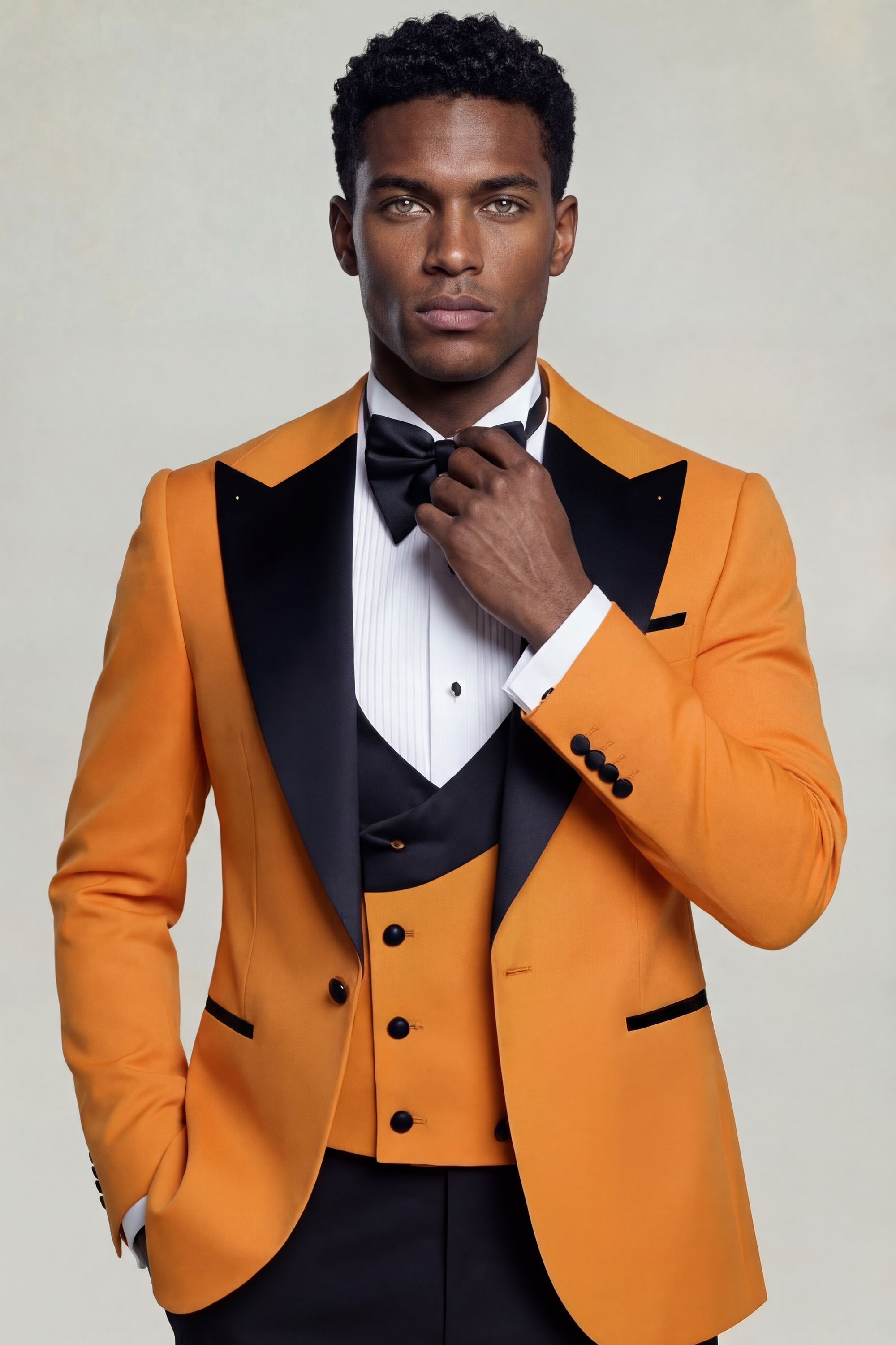 Peak-Lapel-ORange-Groom-Wedding-Tuxedo-Suit-from-Gentlemansguru.com