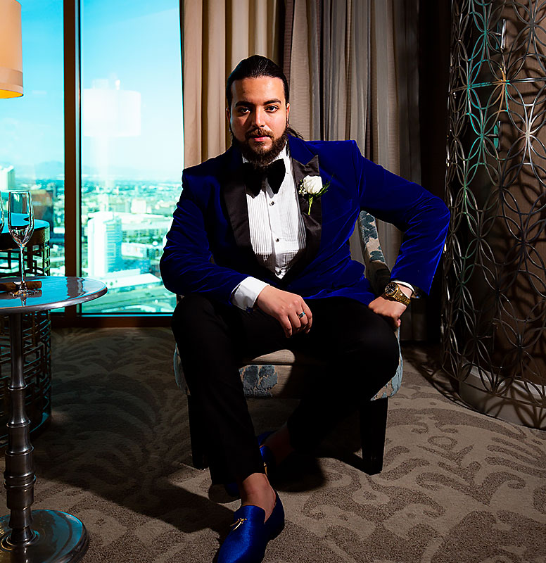 Royal Blue Velvet Tuxedo Jacket (FREE shipping)