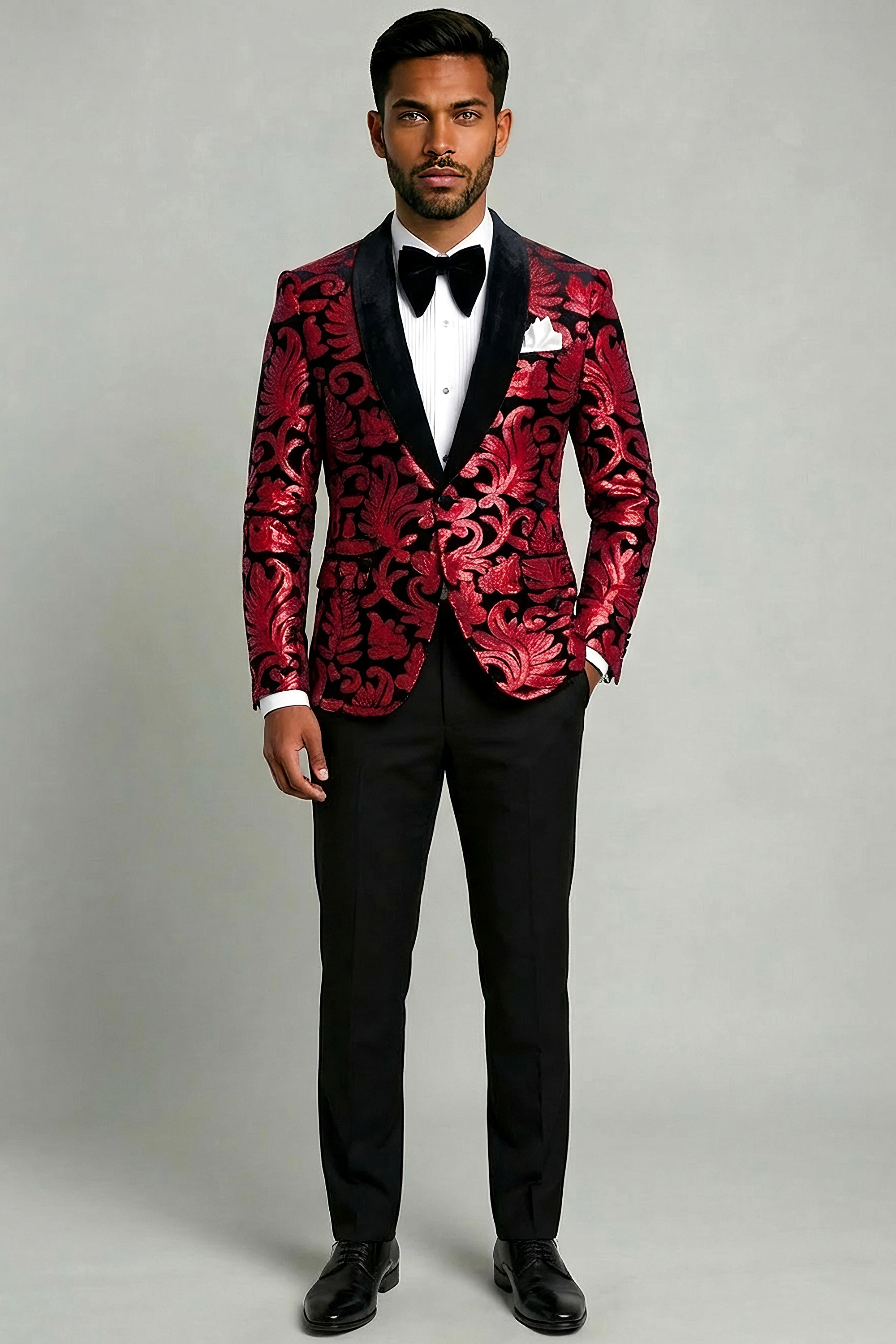 Balck-and-Red-Sequin-Velvet-Suit-Groom-Wedding-PRom-Outfit-from-Gentlemansguru.com