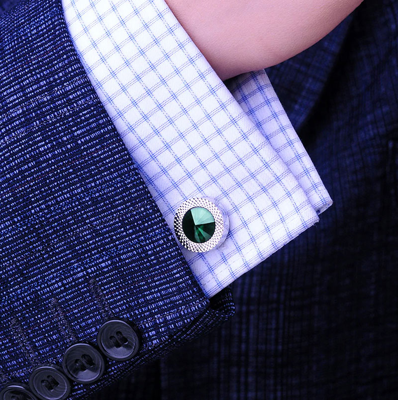 Emerald-Green-Cufflinks-Set-from-Gentlemansguru.com_
