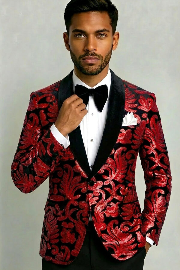 Mens-Red-and-Black-Tuxedo-JAcket-Dinner-JAcket-Wedding-Prom-from-Gentlemansguru.com