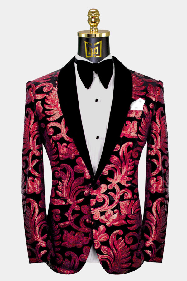 Mens-Red-and-Black-Tuxedo-Jacket-Prom-Suit-Wedding-Groom-Tuxedo-from-Gentlemansguru.com