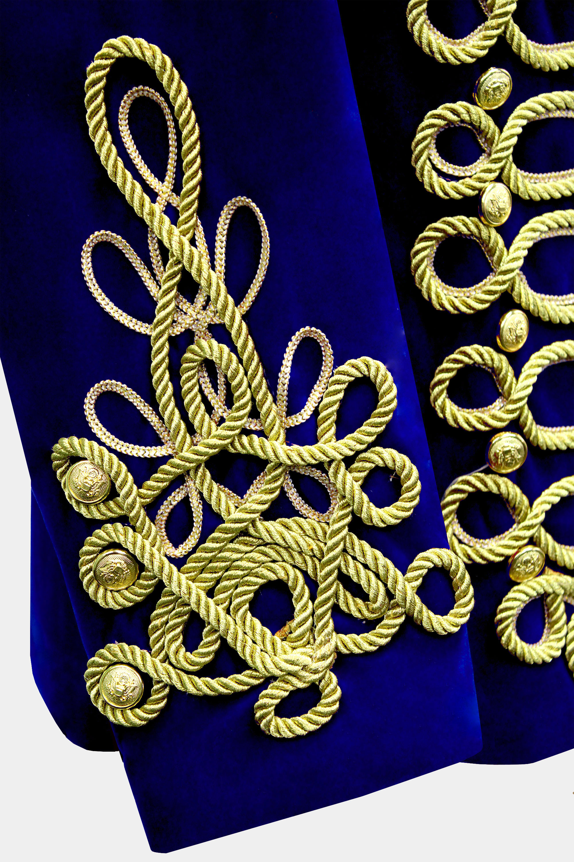 Mens-Royal-Blue-and-Gold-Mandarin-Collar-Jacket-from-Gentlemansguru.com