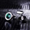 Mnes-Silver-and-Emerald-Green-Cufflinks-from-Gentlemansguru.com_