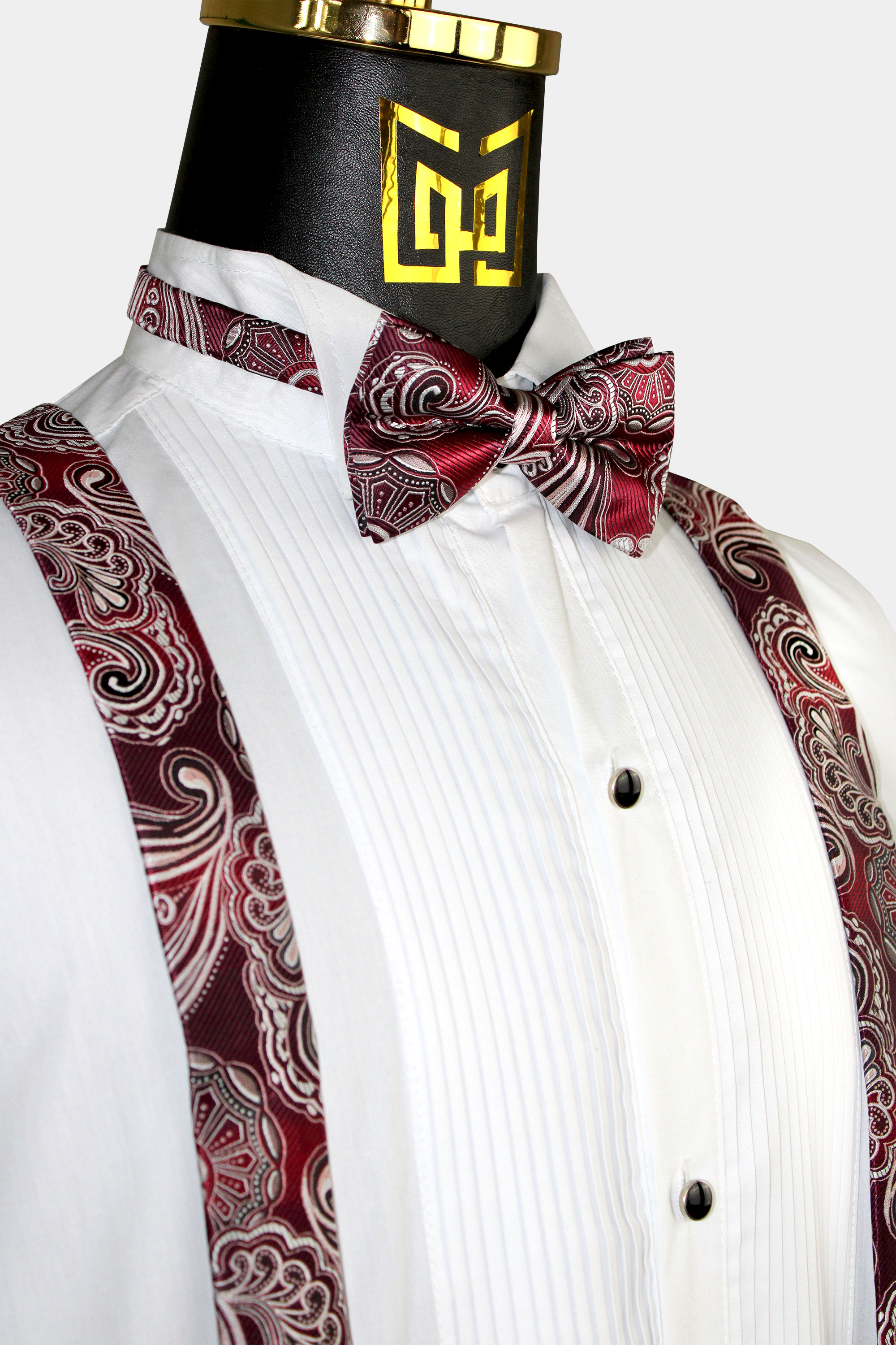 Maroon-Paisley-Suspenders-and-Bow-Tie-Set-Grommsmen-Wedding-from-Gentlemansguru.com