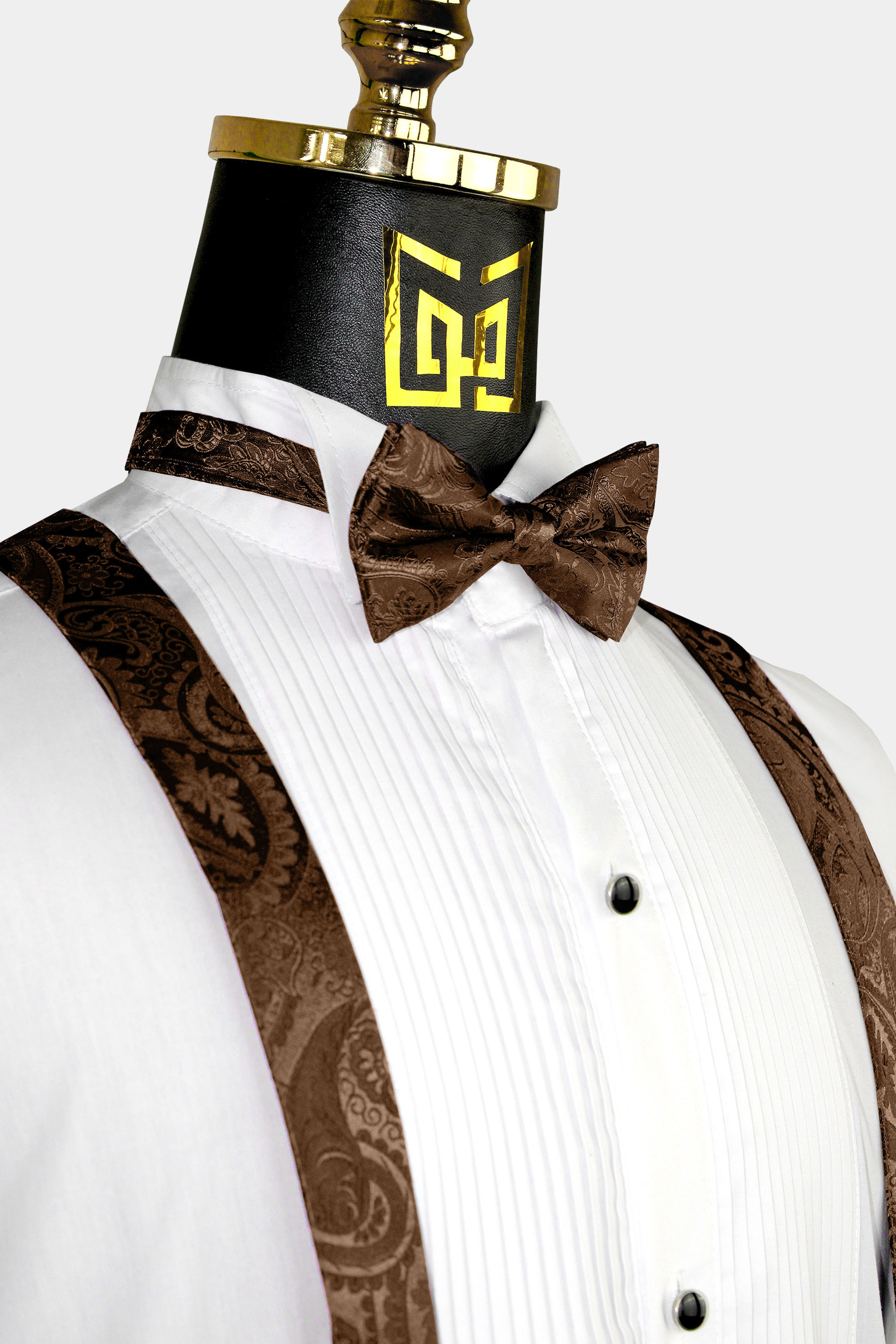 Mens-Brown-Suspenders-and-Bow-Tie-Set-Wedding-Groomsmen-from-Gentlemansguru.com